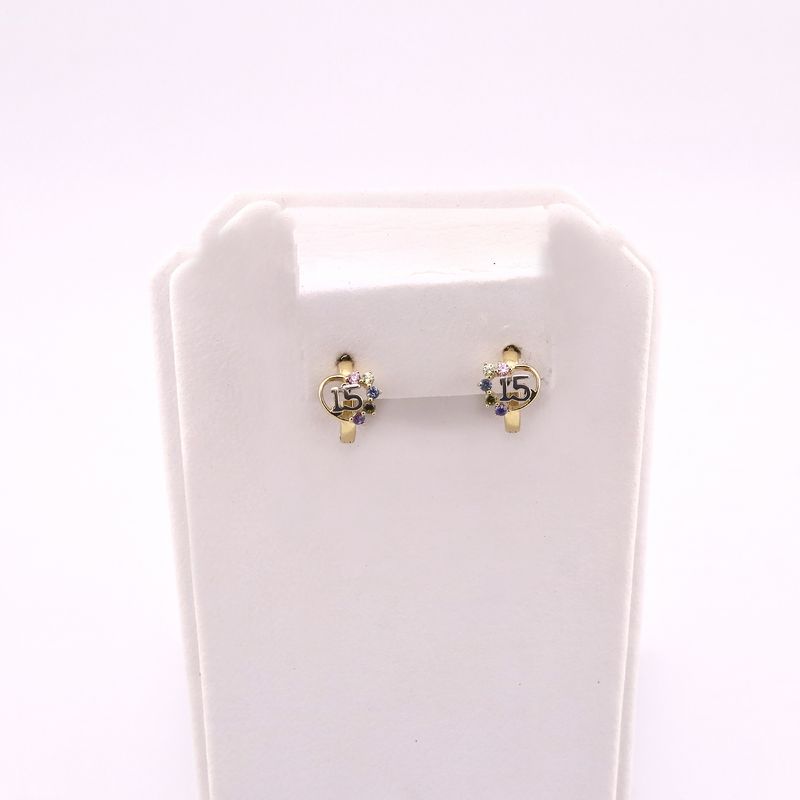 Aretes Huggies 15 Años