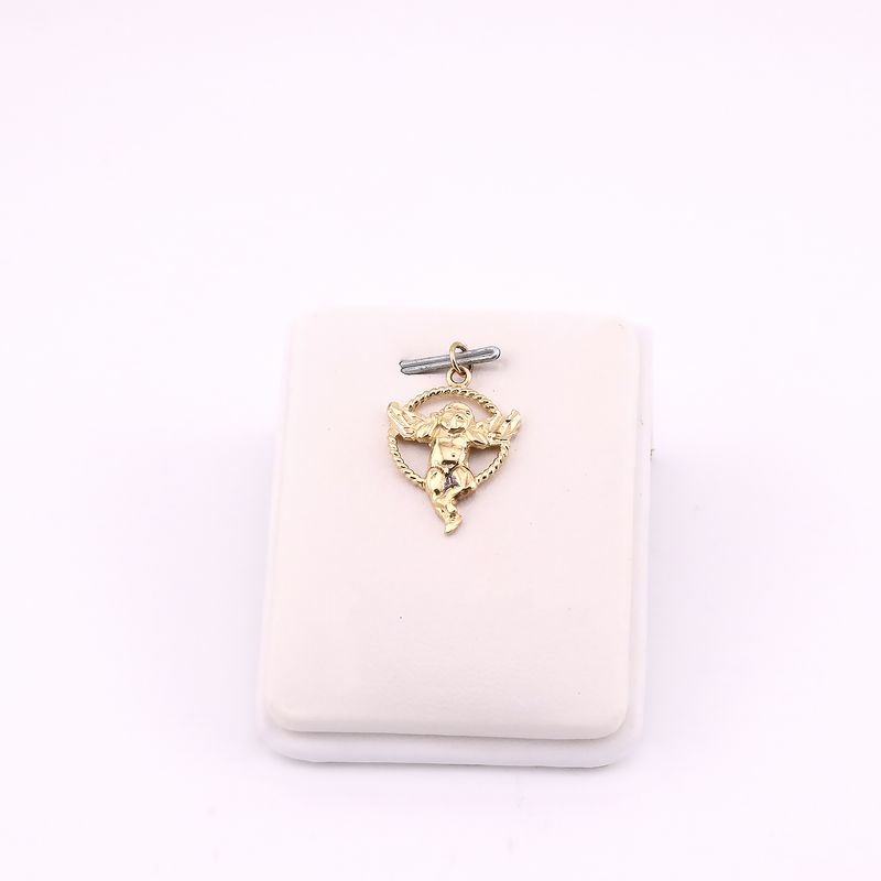 Dije Cupido Circulo 14k 2.2g