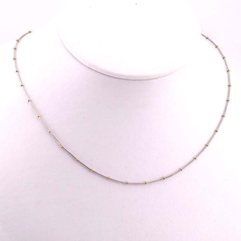 Gargantilla Viviana Bca 10k 4.3g