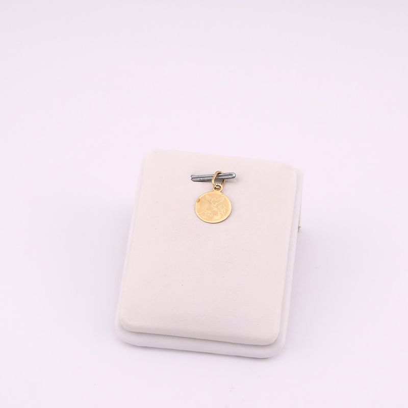 Dije Bautizo Circulo 14k 0.5g
