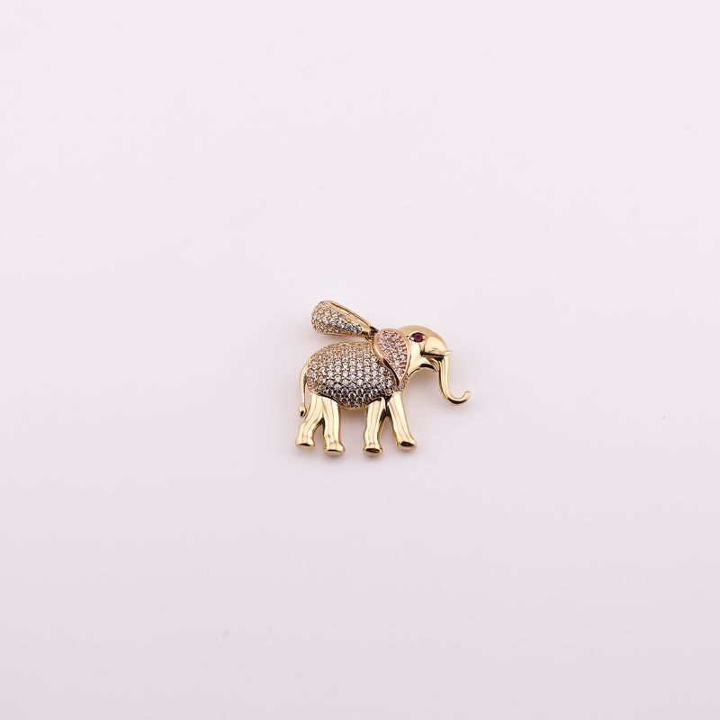 Dije Elefante C/p 14k 4.2g