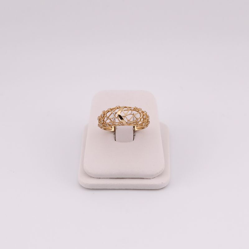 Anillo Bombacho C/p 14k 2.4g #7