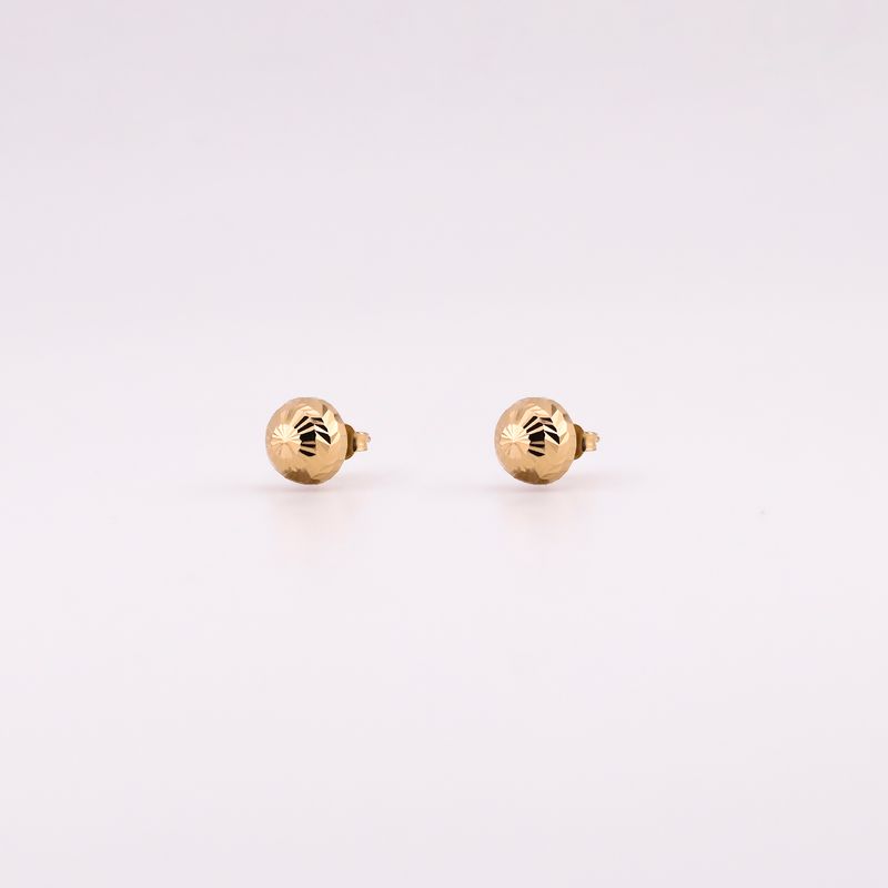 Aretes Hongo Relim. 14k 1.6g