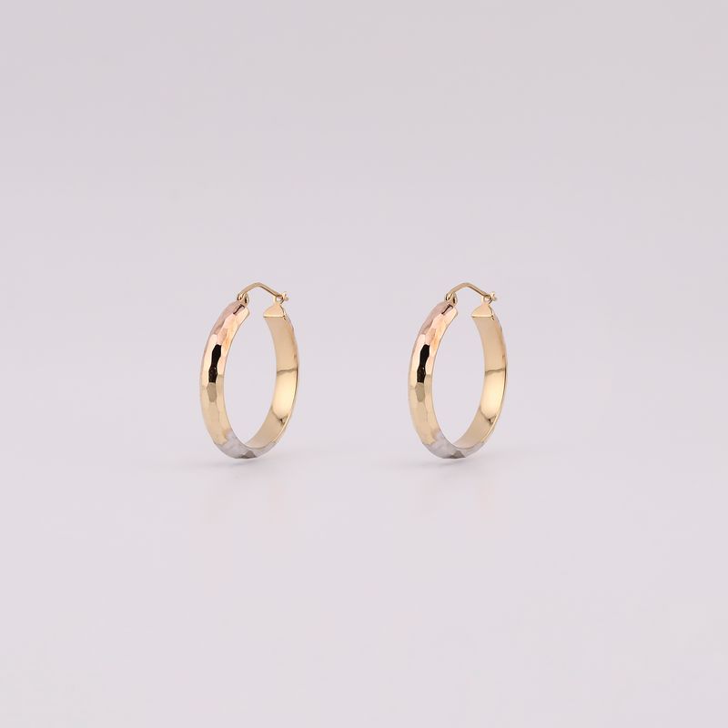 Arracadas Facetadas 14k 2.2g