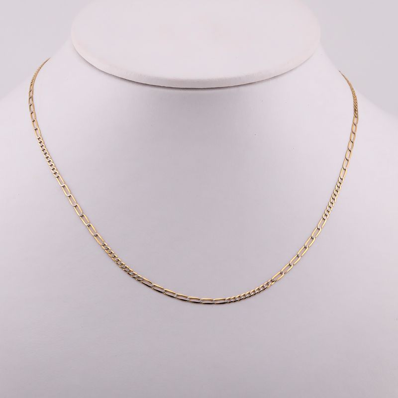 Cadena 7x10 Diama 14k 2.6g 50cm