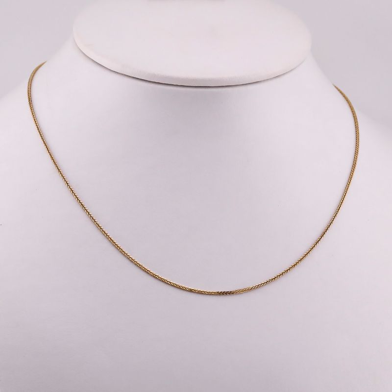 Cadena Espiga 14k 2.3g 50cm