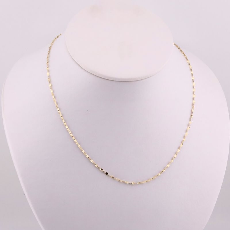 Cadena Granito De Café 14k 1.5g 42cm