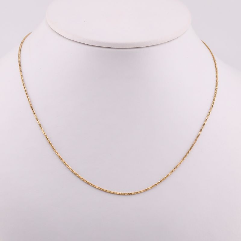 Cadena Espiga 14k 2g 43cm