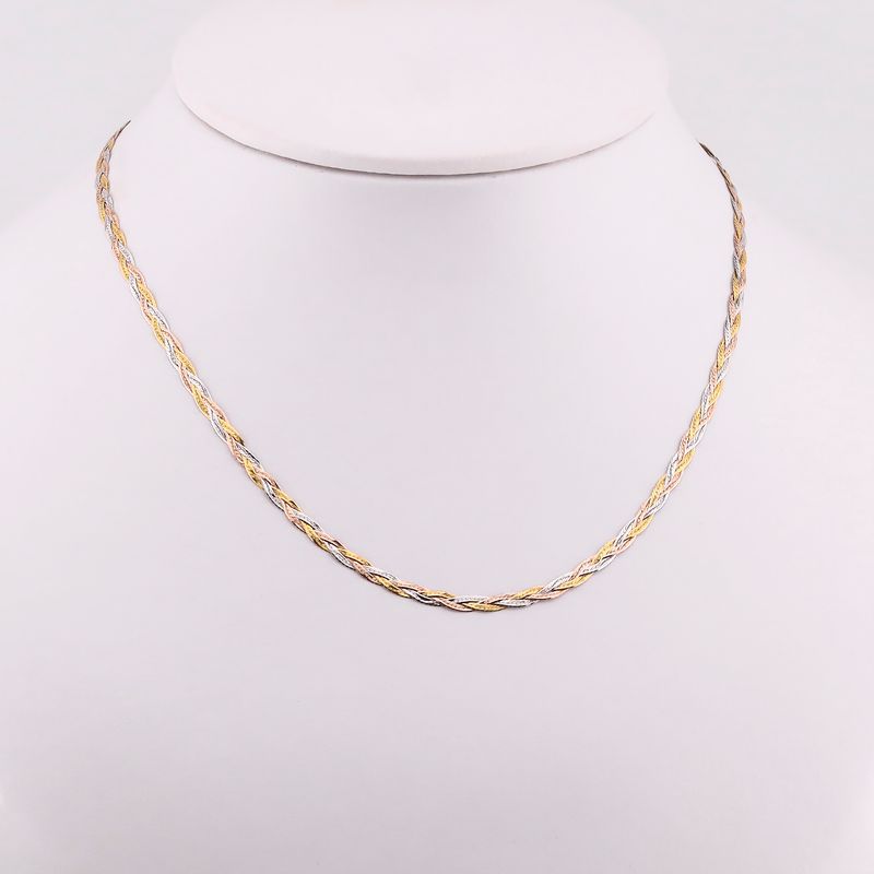 Gargantilla Trenzada 14k 3.4g