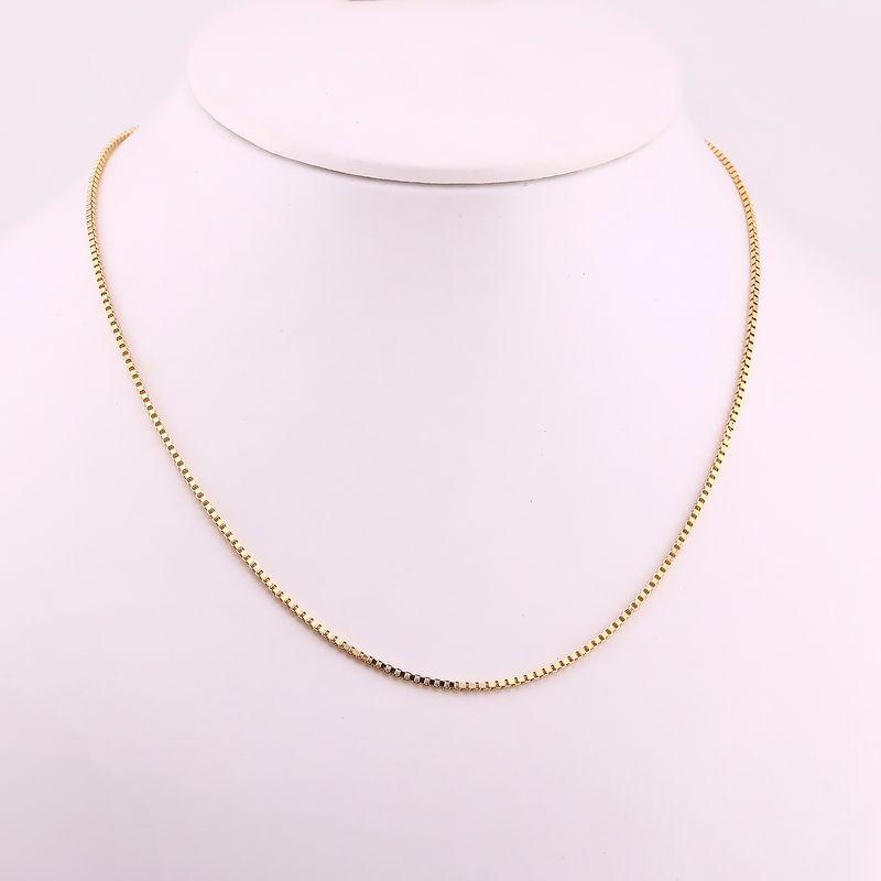 Cadena Cubo 14k 3.2g 45cm