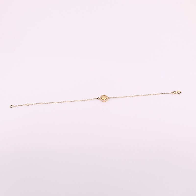 Pulsera Corzn-circ. C/p Bcas 14k 1.5g 17cm