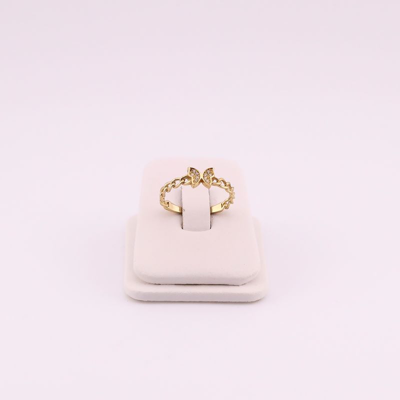 Anillo Mariposa C/p 10k 1.6g #8