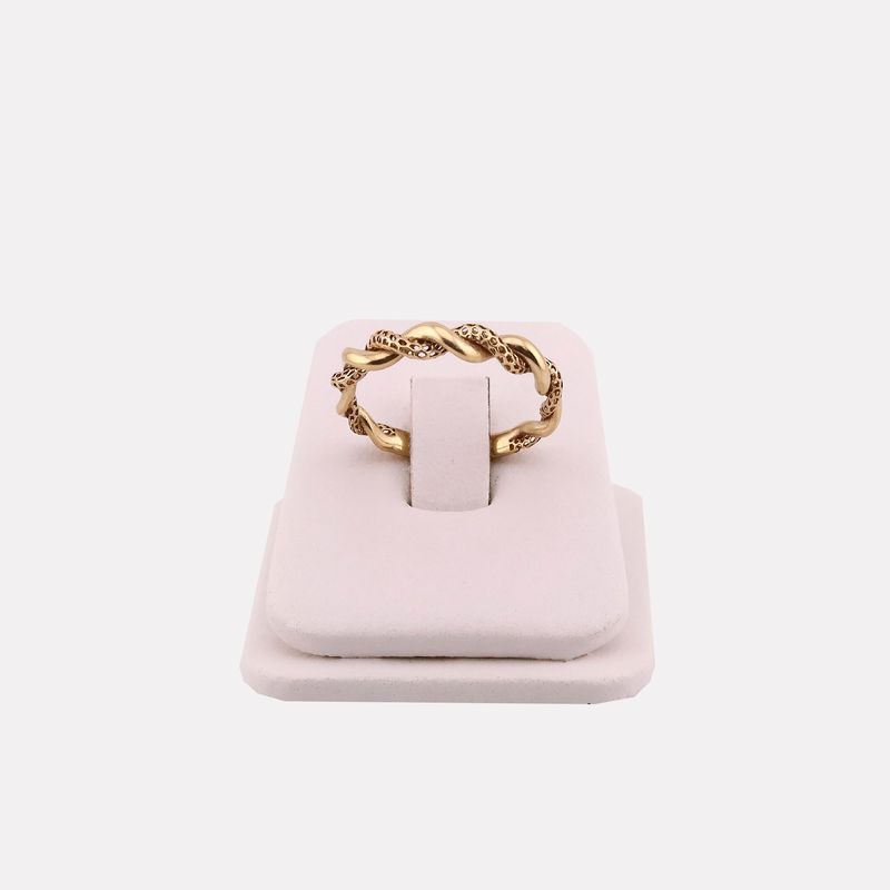 Anillo Torcido 10k 2.3g #7