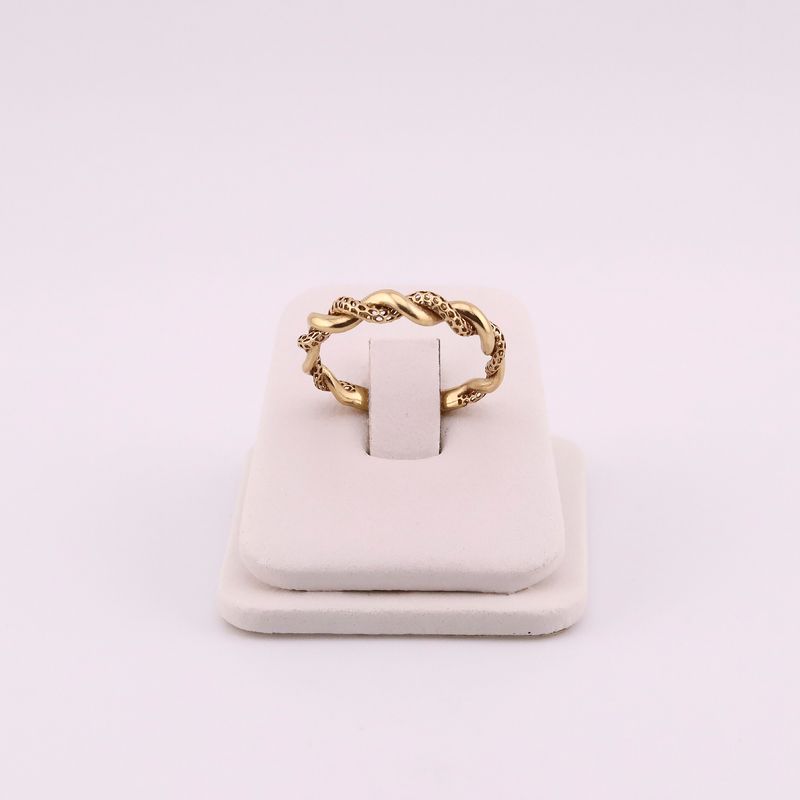 Anillo Torcido 10k 2.3g #7