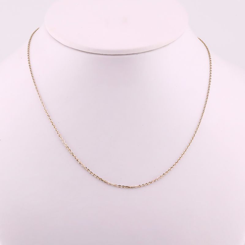 Cadena Eslabon Inv Diam 10k 2g 49 Cm