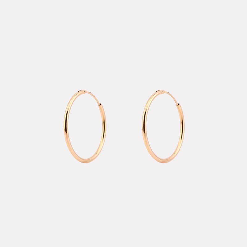 Arracadas Lisas Gdes. 14k 1.9g