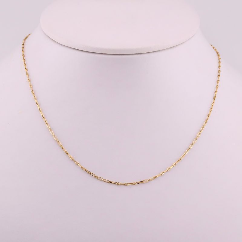 Cadena 1x1 14k 2g 50cm