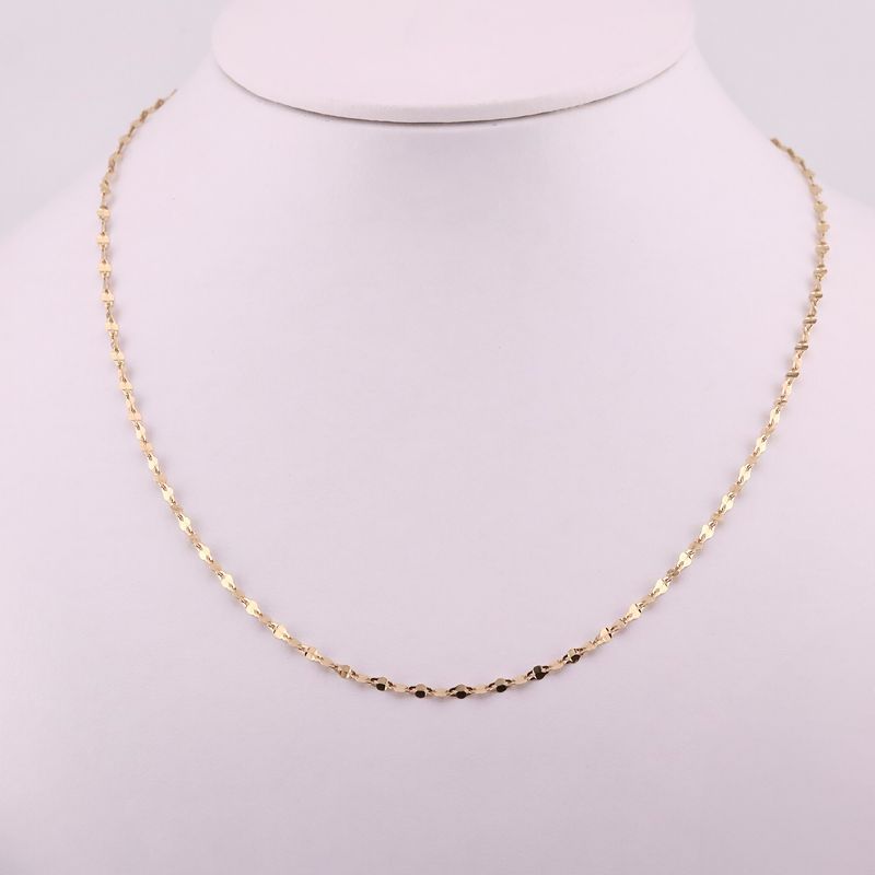 Cadena Candado Inv 14k 1.5g 45cm