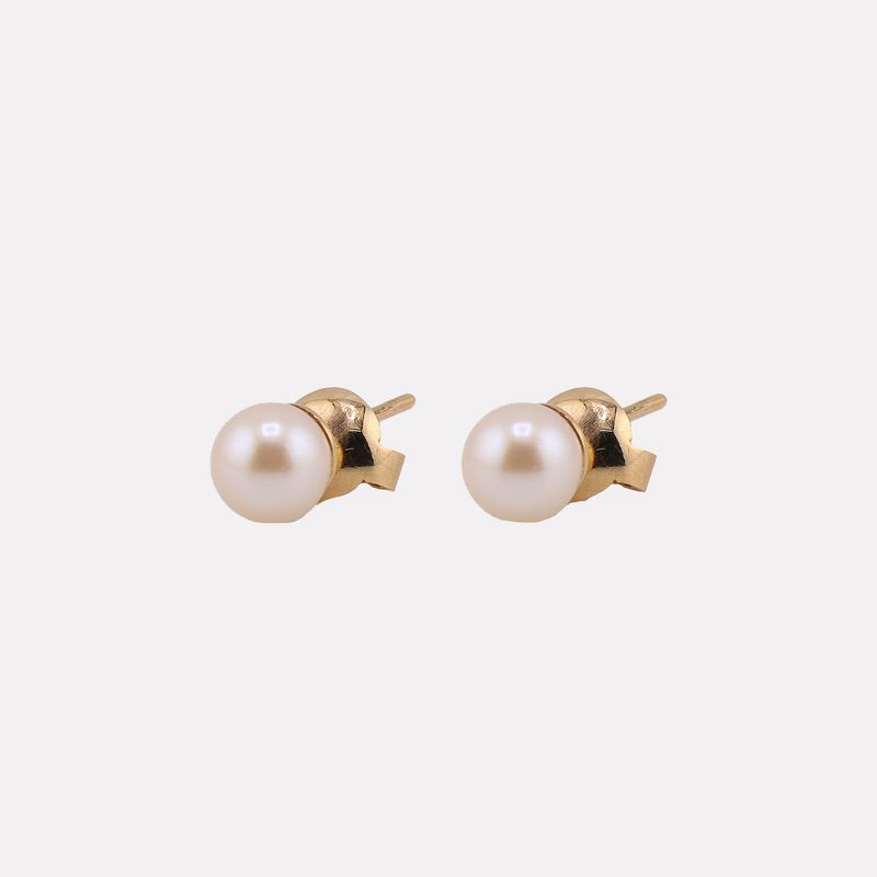 Aretes Imit. Perla 10k 1.9g