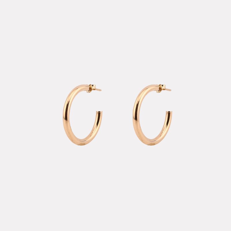 Aretes Media Lisa 14k 2.2g