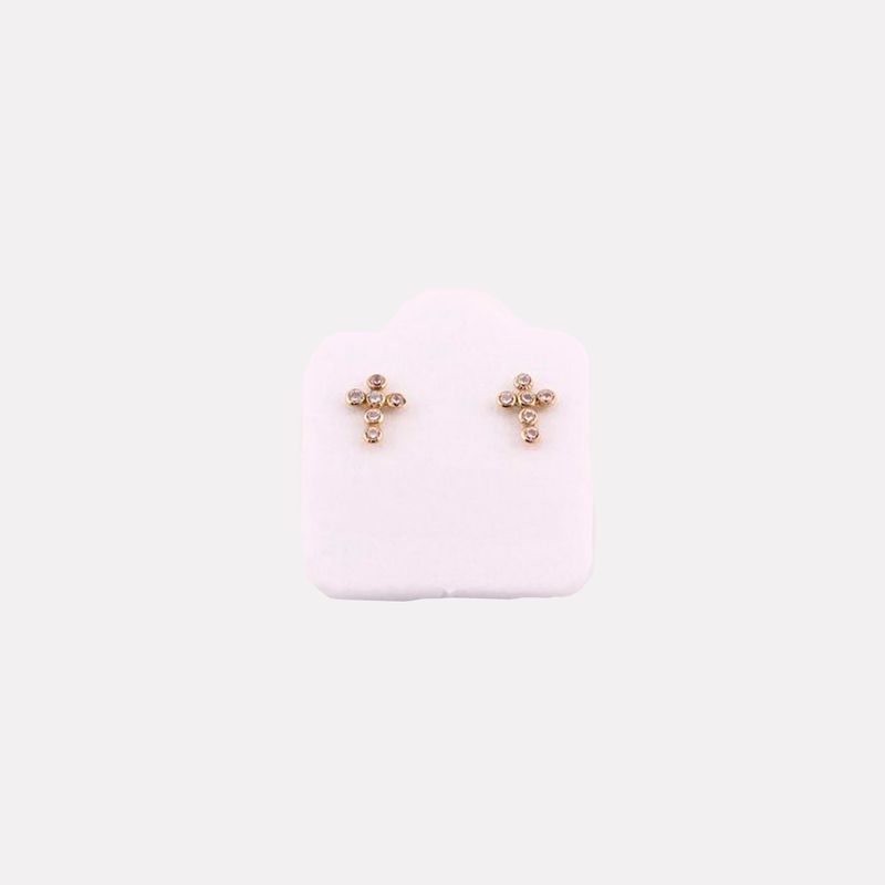 Broqueles Cruz Mini C/p 10k 0.2g