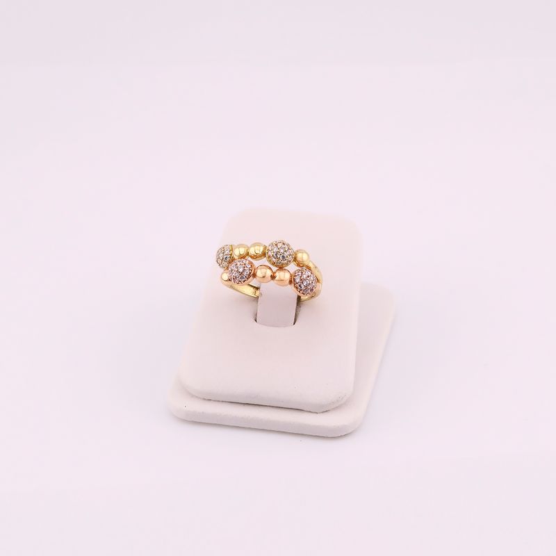 Anillo Borlas Tns C/p Bca 14k 2.9g #7