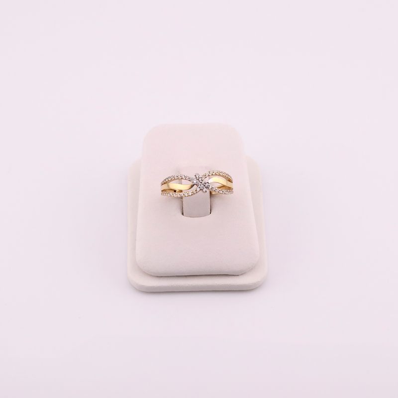 Anillo Enlazado 14k 1.8g #7.5