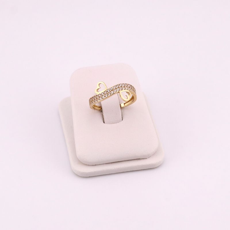 Anillo Corazones C/p Bca 14k 1.9g #8.5