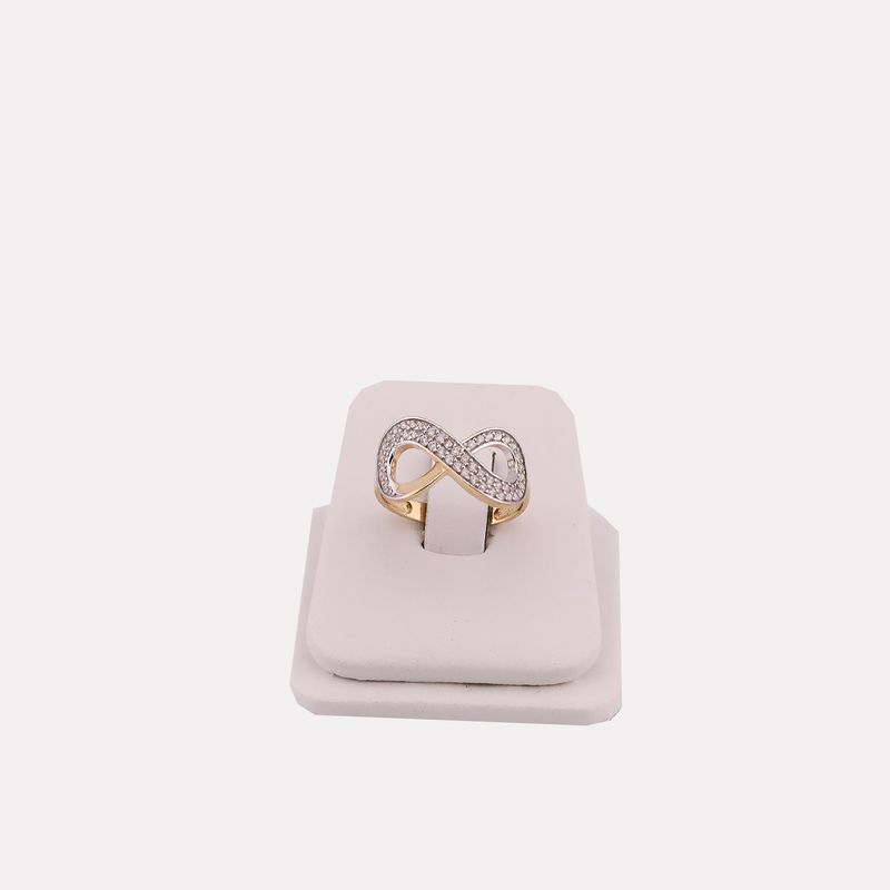 Anillo Infinito C/p Bca 14k 2.2g #7