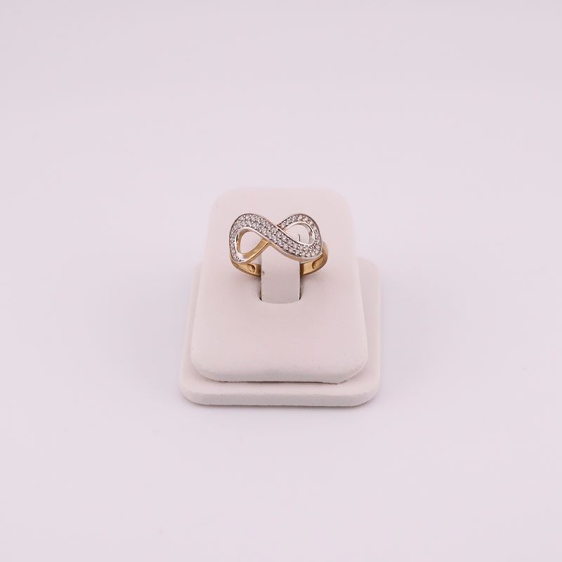 Anillo Infinito C/p Bca 14k 2.2g #8