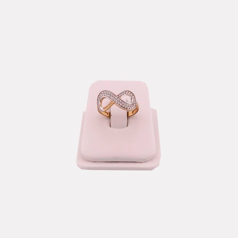 Anillo Infinito C/p Bca 14k 2.2g #8