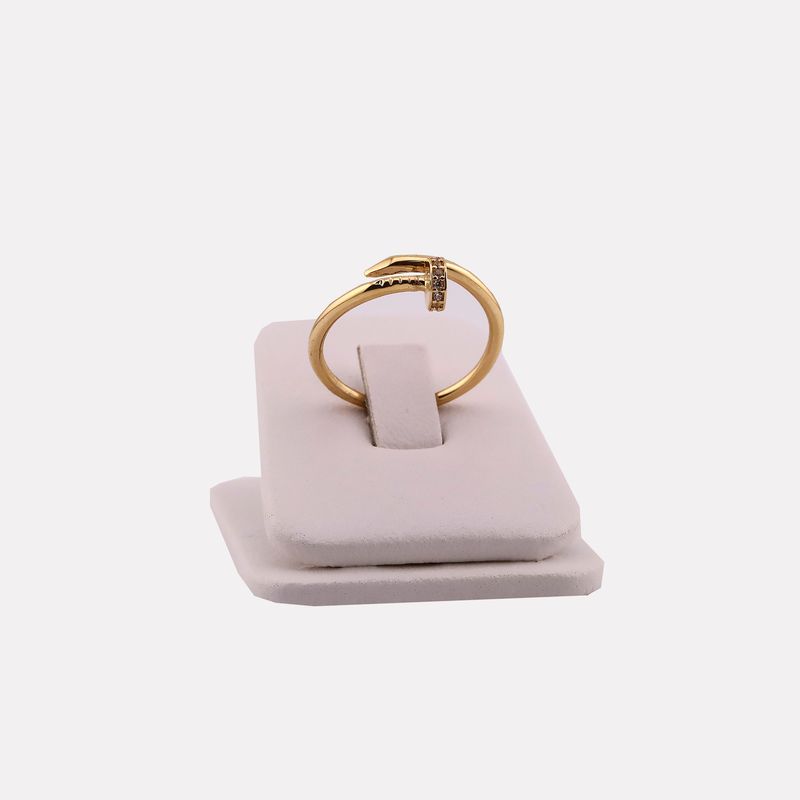 Anillo Tornillo C/p Bca 14k 2.8g #8.5