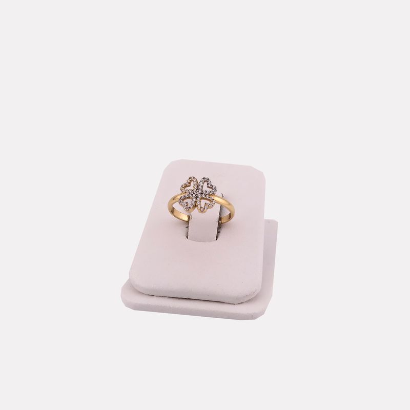 Anillo Trebol Crznes C/p14k 1.9g #6
