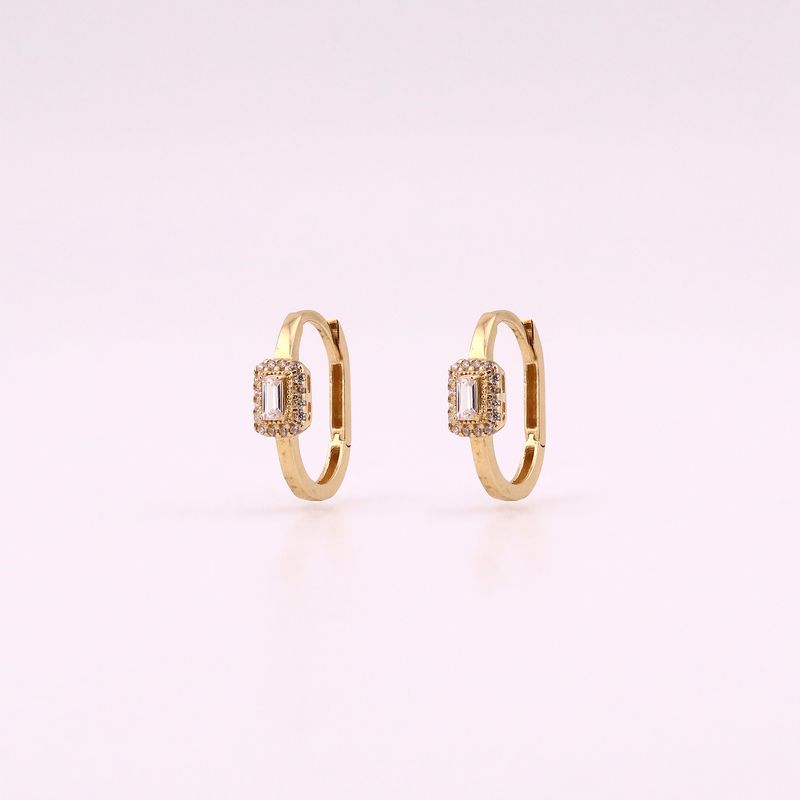 Aretes C/p Baguette Bca 14k 2.7g