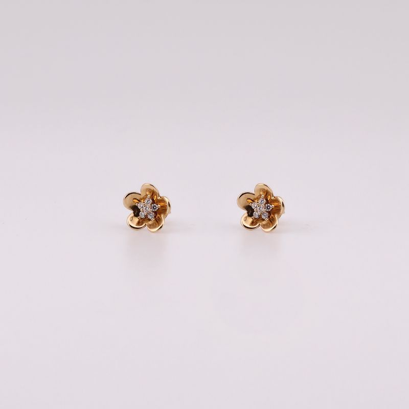 Aretes Centro C/p Bcas 14k 1.5g