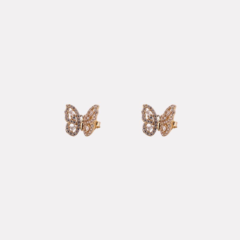 Aretes Mariposa C/p Bcas 14k 2.1g