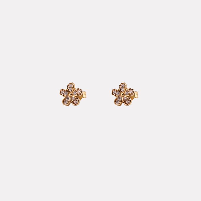 Aretes Margarita C/p Bca 14k 1.7g