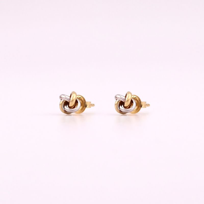 Aretes Enlazados 14k 1.4g