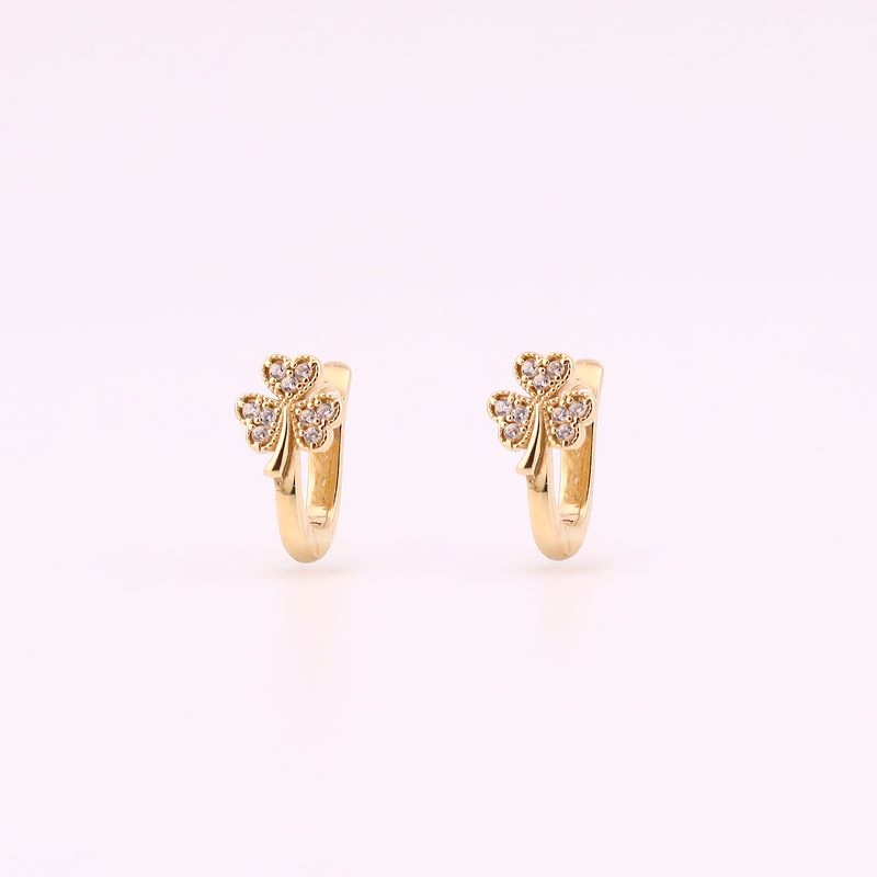 Aretes Trebolc/p 14k 2.9g