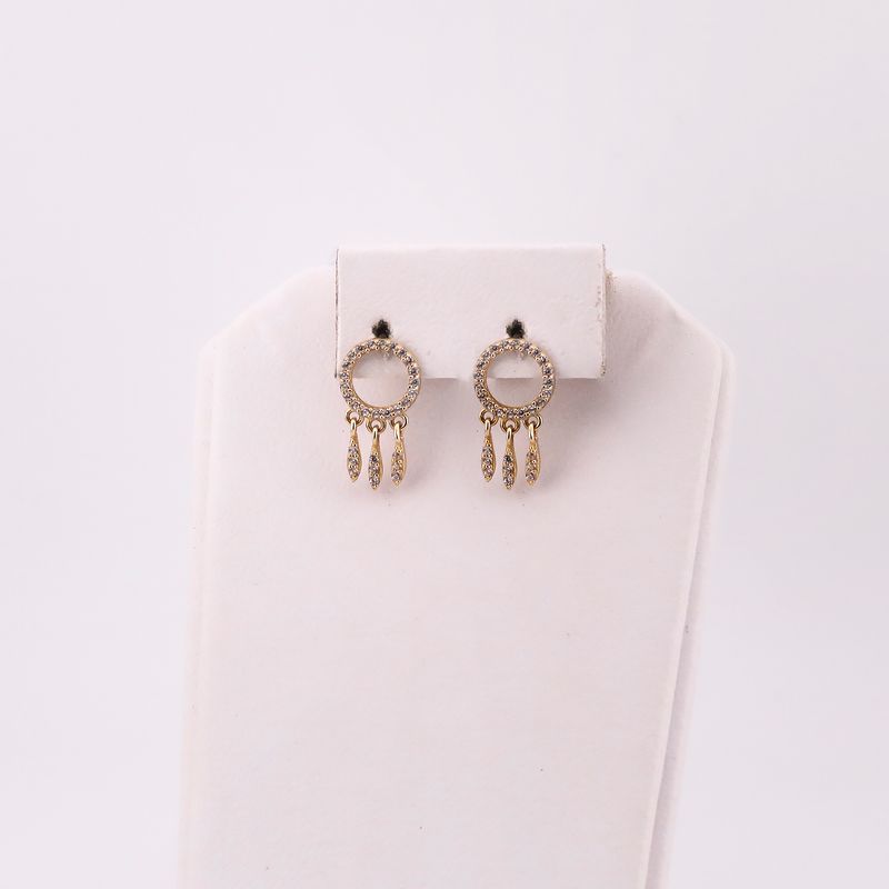 Aretes Plumas Colg. C/p Bca 14k 1.8g