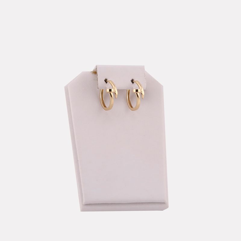 Aretes Huggie Tornillo 14k 3.4g