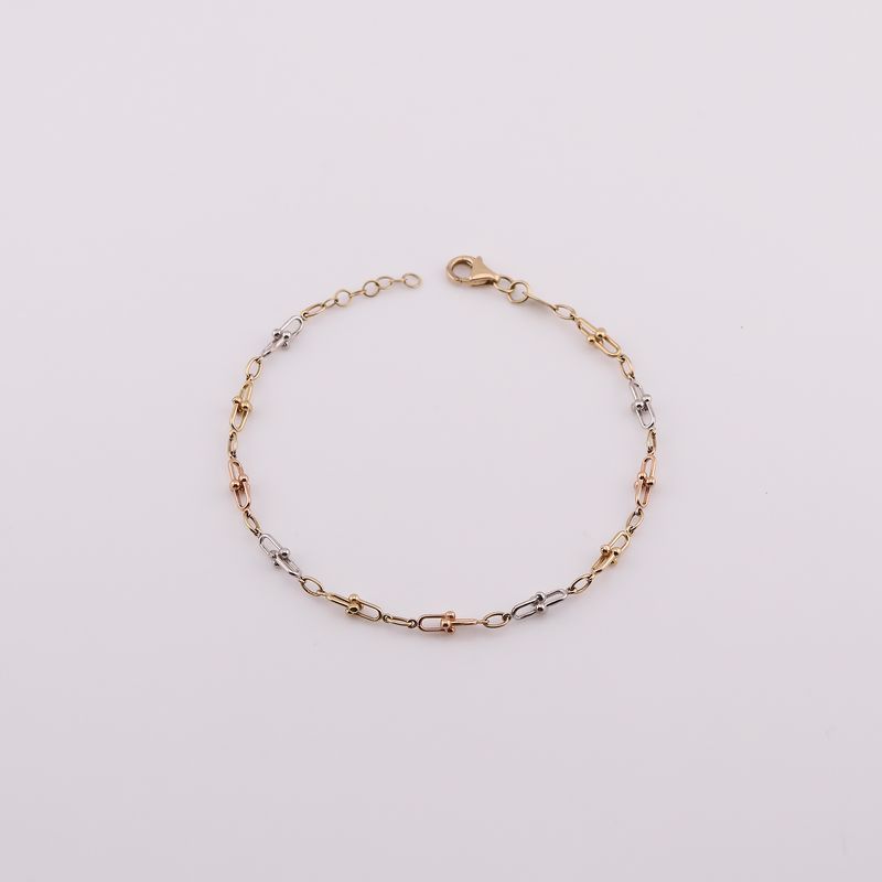 Pulsera Borlitas  14k 3.2g 18cm
