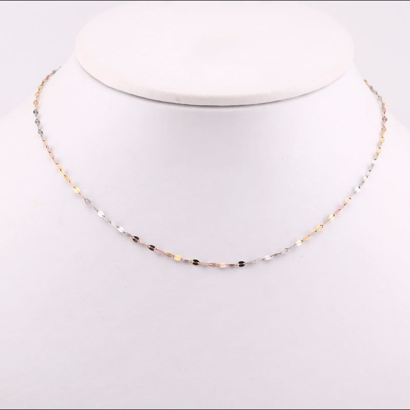 Cadena Granito De Café Tnos  14k 1.1g 50cm