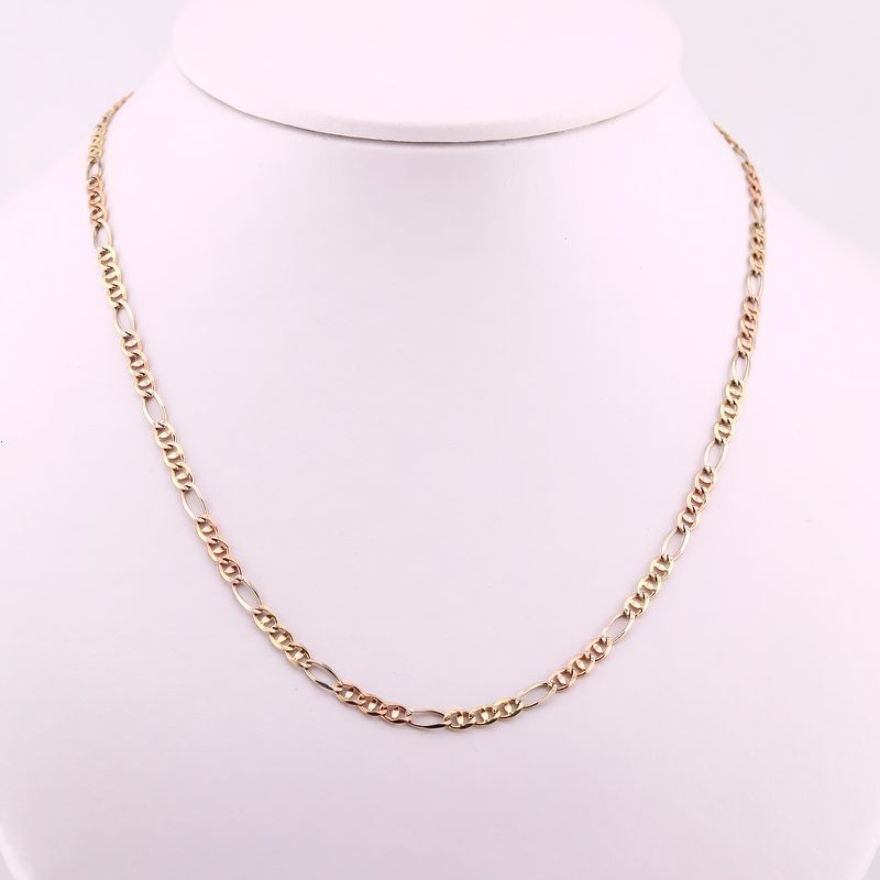 Cadena Mixta Cart. 14k 12.4g 50cm