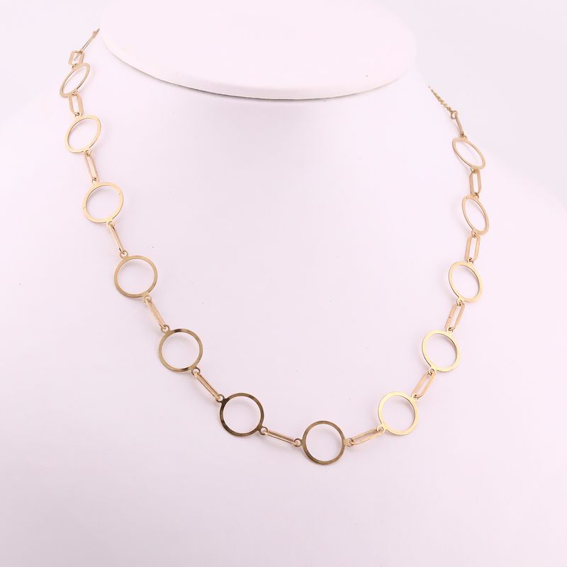 Gargantilla Ovalo Circ. 14k 4.5g