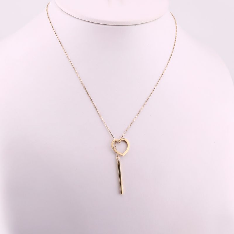 Gargantilla Corbatin Barra Corzn 14k 2.7g