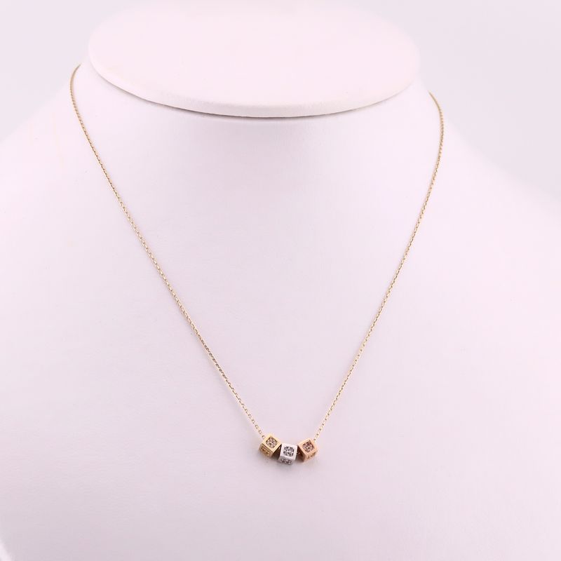 Gargantilla Fin De Semana Cubo 3/p 14k 2.6g