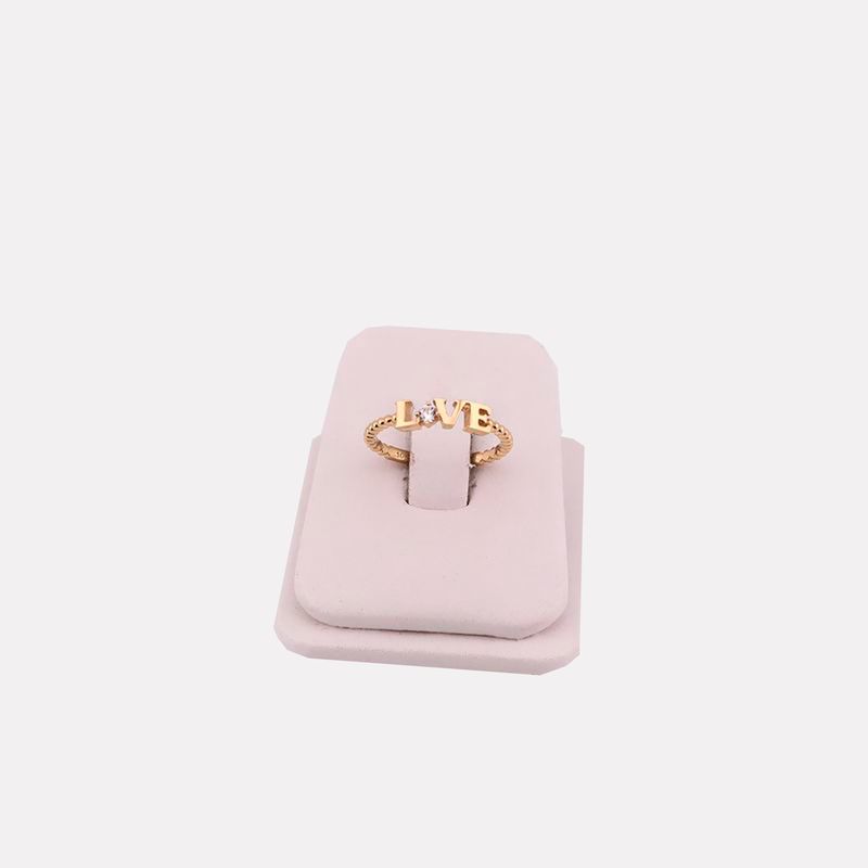 Anillo Love C/p 14k 1.8g #6