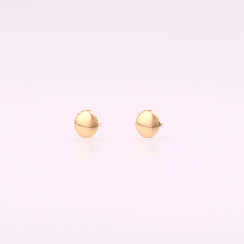 Aretes Circ. Liso  14k 1.2g