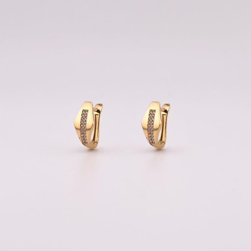 Aretes Rombo C/p Bca 14k 3g